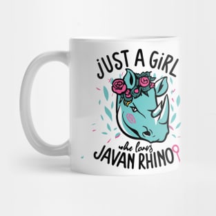 just a girl who loves Javan Rhino Mug